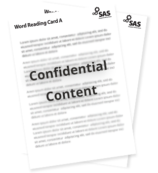 >Word Reading Card A and B